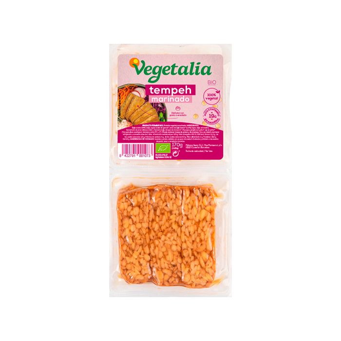 Tempe macerado tamari Vegetalia170g ECO main product photo