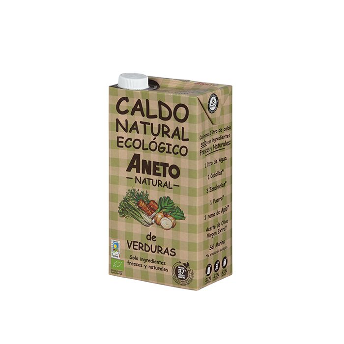Caldo de verduras Aneto 1 L. ECO main product photo