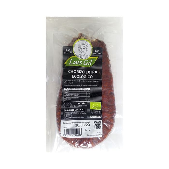 Chorizo extra Luis Gil 280g ECO main product photo
