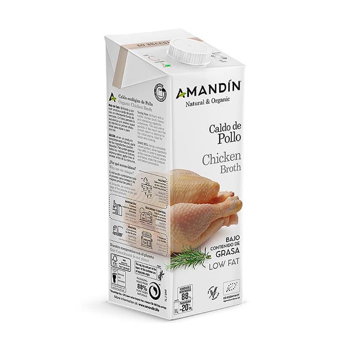 Caldo de Pollo Amandin 1 L ECO main product photo
