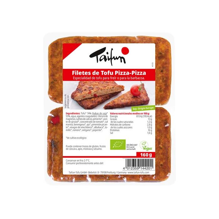 Filetes tofu pizza Taifun 160g ECO main product photo