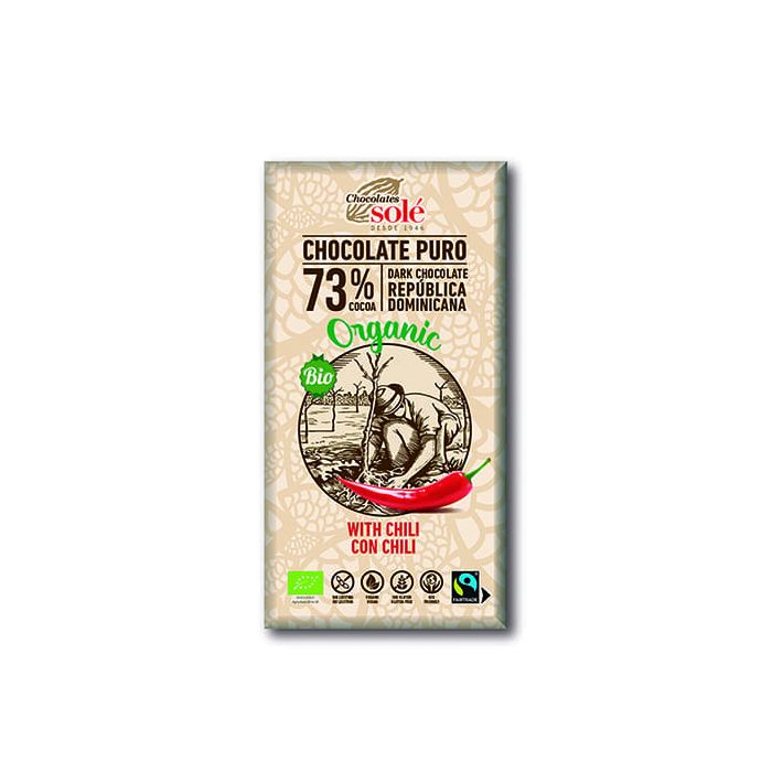 Chocolate negro c/chili 100g Sole ECO main product photo