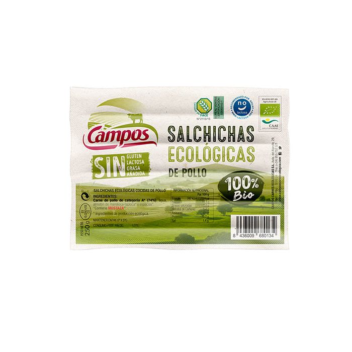 Frankfurt pollo Campos 250g ECO main product photo