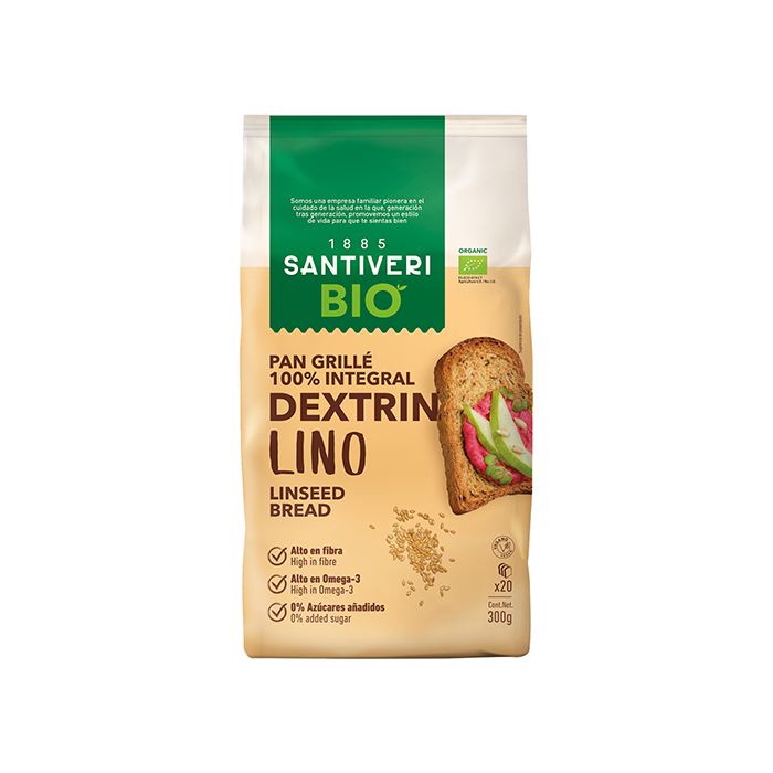 Pan tost lino dextrin Santiveri 240g ECO main product photo