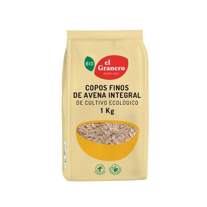 Copos avena suave El Granero 1kg ECO main product photo