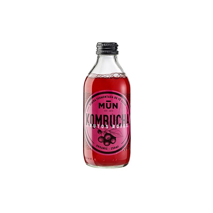 Kombucha frutos rojos Mun 250ml ECO main product photo