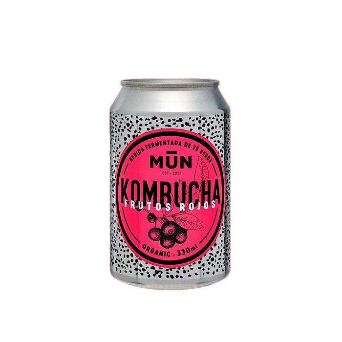 Kombucha frutos rojos Mun 330ml ECO main product photo