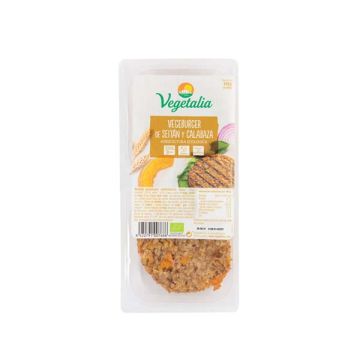 Hamb. seitán-calabaza Vegetalia 160g ECO