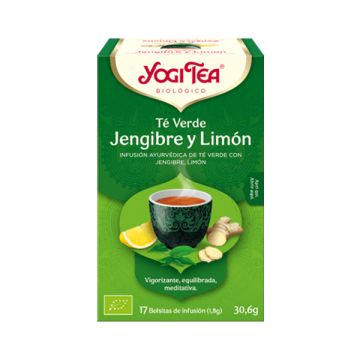 Té verde jengibre/imón Yogi Tea 17b ECO