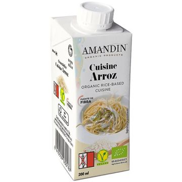 Crema arroz p/cocinar Amandín 20cl ECO