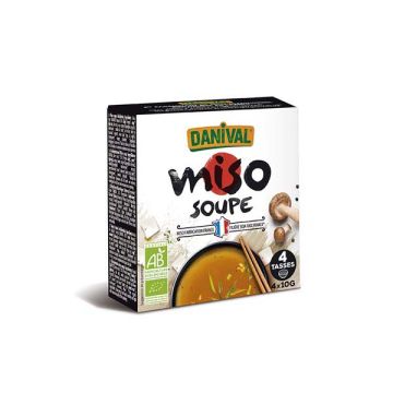 Sopa de miso c/cebada Danival 4x10g ECO