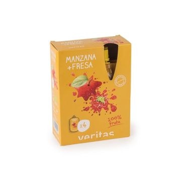 Puré manzana fresa Veritas 4x100g ECO