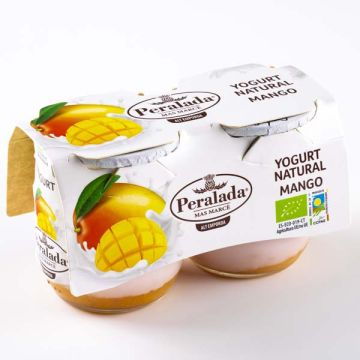 Yogur vaca con mango Peralada 2x125g ECO