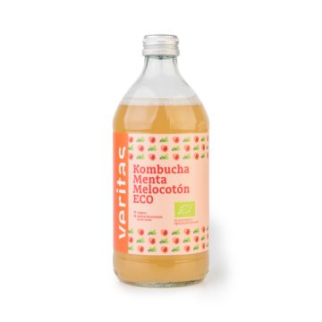 Kombucha menta melocot Veritas 500ml ECO