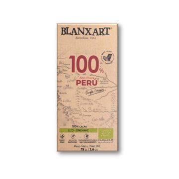 Chocolate 100% Perú Blanxart 75g ECO