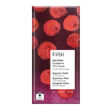 Chocolate negr 70 arand Vivani 100g ECO